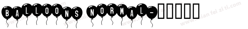 Balloons Normal字体转换